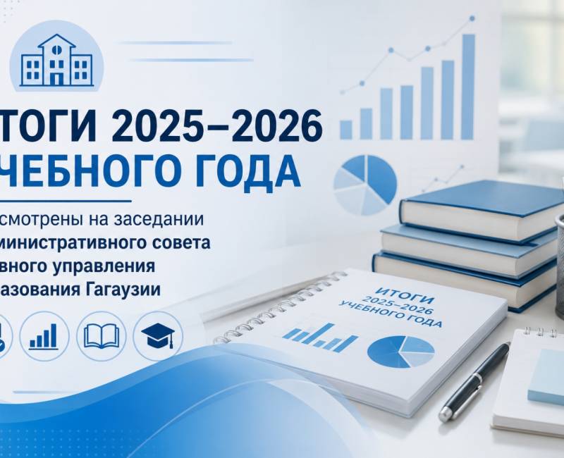 Итоги 2025–2026 учебного года рассмотрены на заседании Административного совета Главного управления образования Гагаузии