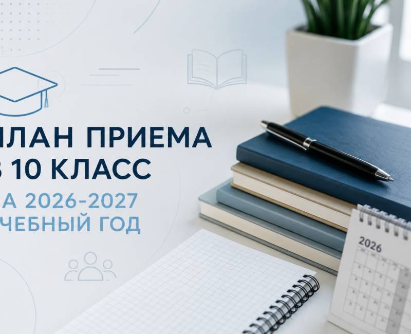 ПЛАН ПРИЕМА В 10 КЛАСС НА 2026-2027 УЧЕБНЫЙ ГОД