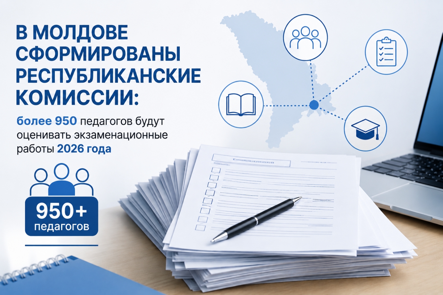В МОЛДОВЕ СФОРМИРОВАНЫ РЕСПУБЛИКАНСКИЕ КОМИССИИ: более 950 педагогов будут оценивать экзаменационные работы 2026 года