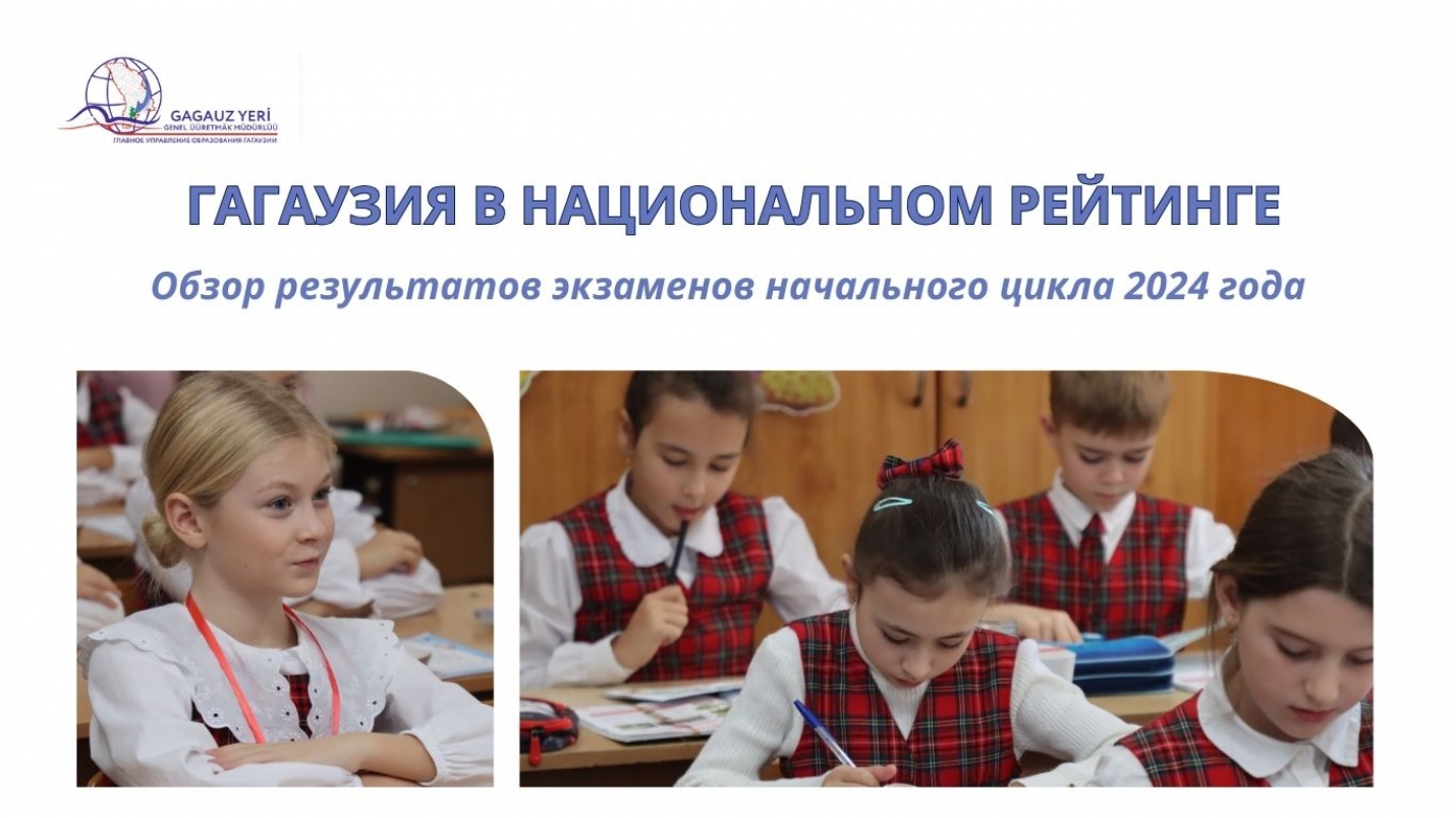 ГАГАУЗИЯ В НАЦИОНАЛЬНОМ РЕЙТИНГЕ: обзор результатов экзаменов начального цикла 2024 года