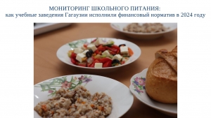 МОНИТОРИНГ ШКОЛЬНОГО ПИТАНИЯ: как учебные заведения Гагаузии исполнили финансовый норматив в 2024 году
